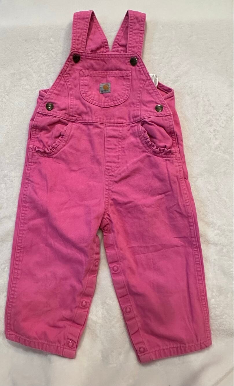 Pink Carhartt Toddler Overalls sz 24m Carhartt Coveralls